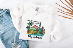 Los Angeles SVG - Colorful City of Angels Skyline Cut File Product Image 3