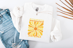 Retro Sun Kissed State of Mind Groovy Summer SVG Design Product Image 3