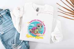 Cute Surfing Turtle Sublimation - Summer Wave Rider PNG Product Image 3