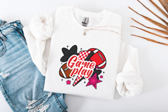 Game Play Football SVG - Retro Spirit Day Varsity Graphic Product Image 3