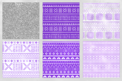 16 Purple Bogolan Seamless Patterns Product Image 3