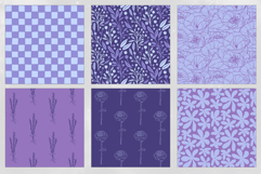 16 Wisteria Seamless Patterns Product Image 3
