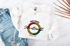 Juneteenth SVG - Black History Leopard Print Circle 1865 Product Image 3