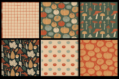 16 Pumpkin Patch Seamless Patterns Product Image 3