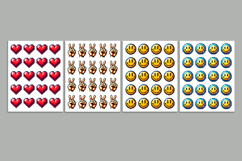 Pixel Art Printable Sticker Pack, Digital Sticker Sheet PNG Product Image 3