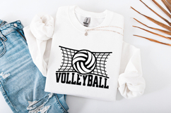 Volleyball SVG | Sports Ball and Net Gameday Cut File Product Image 3