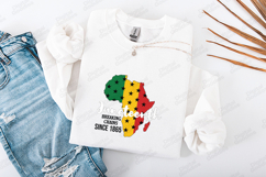 Juneteenth SVG - Breaking Chains Since 1865 Africa Map File Product Image 1