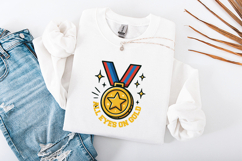 All Eyes On Gold SVG - Winner Medal Champion Sports PNG Product Image 1