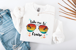 Retro Take Me to Cruise SVG - Summer Vacation Sublimation Product Image 3
