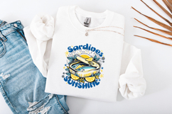Sardines and Sunshine Retro Tinned Fish Sublimation PNG Product Image 3