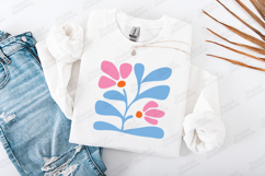 Boho Abstract Floral SVG Matisse Inspired Flower Sweatshirt Product Image 2