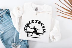 Table Tennis SVG | Ping Pong Player Sports Cut File Product Image 3