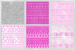 16 Pink Bogolan Seamless Patterns Product Image 3