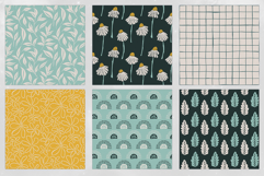 16 Sage &amp; Gold Seamless Patterns Product Image 3