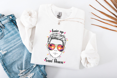 Retro Summer Boy SVG - Hair Up Sun Down Script Design Product Image 3