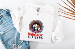 Bangkok Thailand SVG - Royal Elephant &amp; Temple Mandala Art Product Image 3