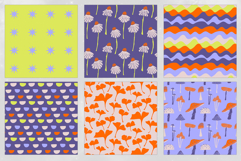 16 Neon Spring Seamless Patterns Product Image 3