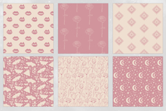 16 Ivory &amp; Blush Seamless Patterns Product Image 3