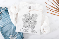 Flower Your World Floral Bouquet SVG PNG Sublimation Print Product Image 2