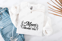 Mom Mode On SVG - Minimalist Floral Motherhood Art Product Image 3