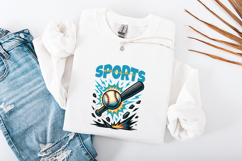 Retro Sports Season Sublimation Bundle Baseball Football PNG Product Image 3