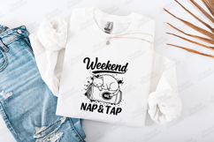 Weekend Nap &amp; Tap Cat SVG | Cute Weekend Shirt Design Product Image 2