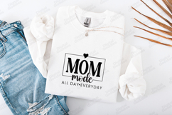 MOM Mode SVG - All Day Everyday Minimalist Mother Cut File Product Image 3