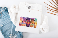 Summer Vibes Only Tropical Sunset Beach Sublimation PNG Product Image 3
