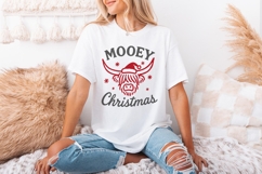 Mooey Christmas PNG, Highland Cow Christmas PNG, Christmas Product Image 2