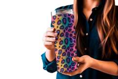 Rainbow Animal Print Seamless Patterns, 4 PNG Files Product Image 3