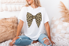 Coquette Bow Png, Leopard Girly Bow Design, Game Day Product Image 3