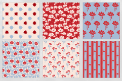 Poppy &amp; Sky Seamless Pattern Set Product Image 3
