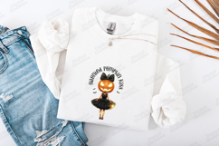 Haunted Pumpkin Kiss SVG - Retro Ballerina Halloween File Product Image 3
