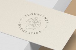 Hand holding flower round logo Product Image 3