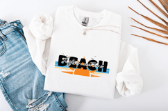 Life Is Sweet On A Beach SVG - Summer Sunset Coastal Art Product Image 1