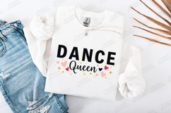 Dance Queen SVG - Retro Style Fun Dance Shirt Design Product Image 1