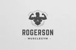 Fitness club male silhouette logo Product Image 3