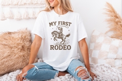 My First Rodeo PNG, Western Cowboy Shirt, Digital Download, Product Image 2