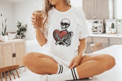Skeleton Hugging a Heart PNG, Funny Valentines Day PNG, Product Image 3