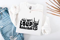 Groovy Skeleton Basketball SVG - Call Out Loud Team Design Product Image 3