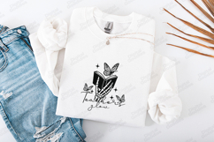 Teachers Glow SVG - Trendy Skeleton Hand Book Cut File Product Image 3