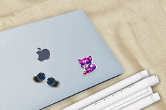 Cute Halloween Zombie Puppy Stickers, Digital Sticker Sheet Product Image 3