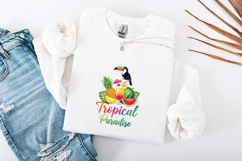 Tropical Paradise Sublimation Design - Toucan &amp; Summer Fruit Product Image 3