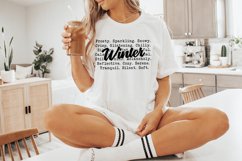 Winter Words PNG, Cozy Sweaters, Winter Tshirt Design, Snow Product Image 3
