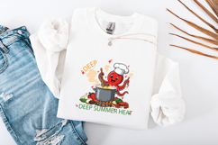 Chef Octopus SVG - Funny Deep Summer Heat Cooking Cut File Product Image 3