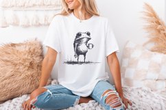 Sarcastic Frog with Coffee Cup PNG, Funny Animal Design, Product Image 3