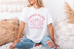 Pumpkin Season PNG, Autumn Harvest Club, Fall Shirt, Product Image 2