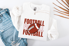 Football SVG | Stacked Sports Ball Gameday Cut File Product Image 3