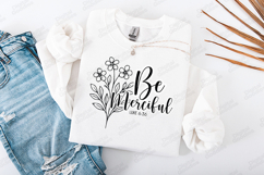 Be Merciful Floral Quote SVG Design Christian Art Product Image 2