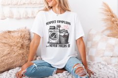 Suspect Complains About Laundry Png, Preppy Png, Digital Product Image 3